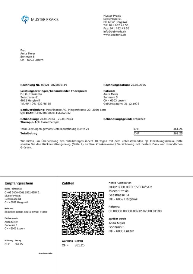 QR Invoice Screenshot