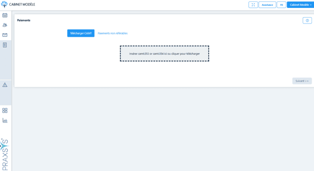 Capture d'écran d'Enregistrement des Paiements